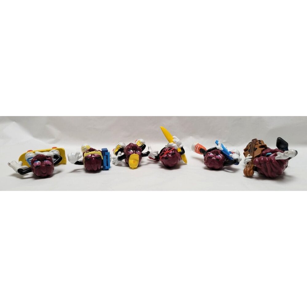 Lot of 6 Vintage California Raisins PVC Figurines Musical Sporty Themes - Lot B - Picture 6 of 7